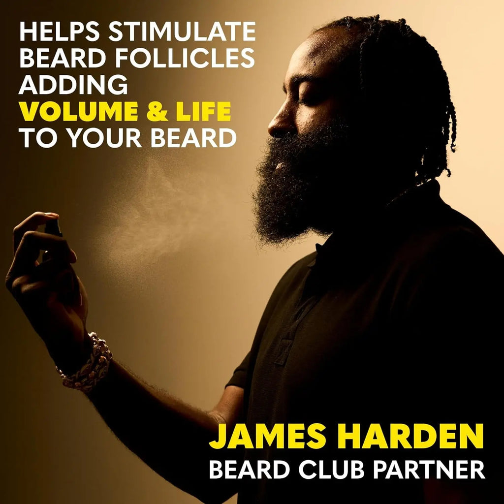 Biotin Beard Growth Oil Vitamin Spray for Facial Hair Growth - Natural Formula for Fuller, Thicker Beard, Easy-To-Use, Nourishing & Soothing for All Beard Types & Skin