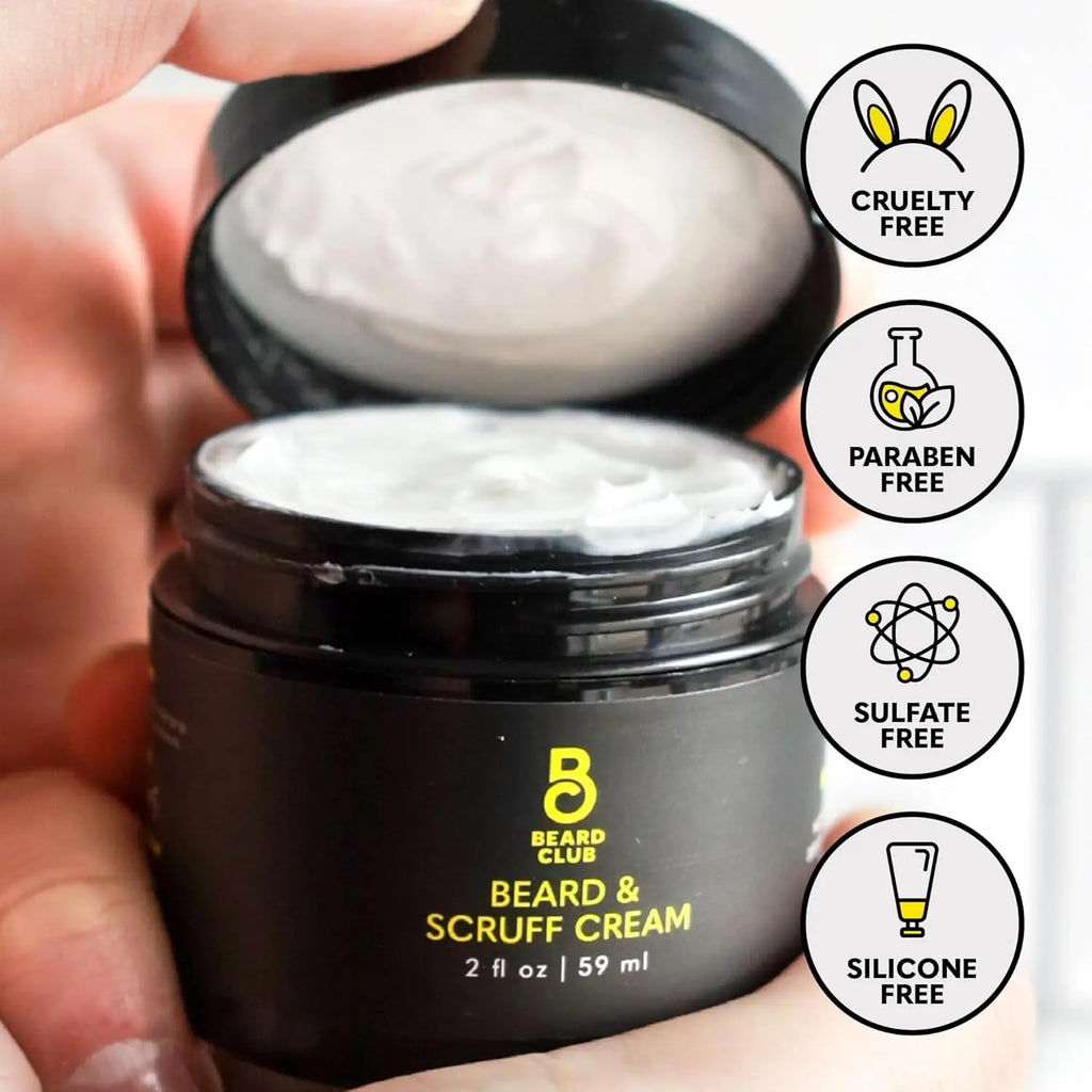 Biotin Beard Cream - Moisturizing and Hydrating Shea Beard Butter for Healthier Facial Hair & Skin
