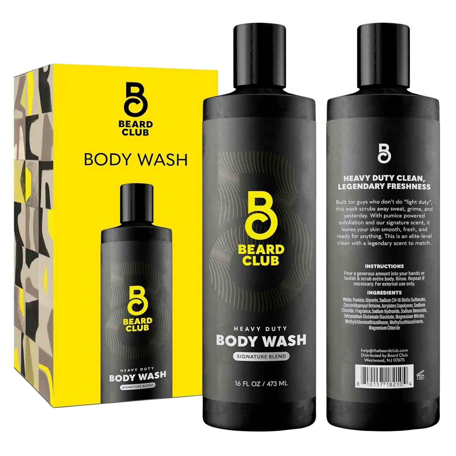 Mens Body Wash – 16 Fl Oz By Beard Club WOLF.BEARD