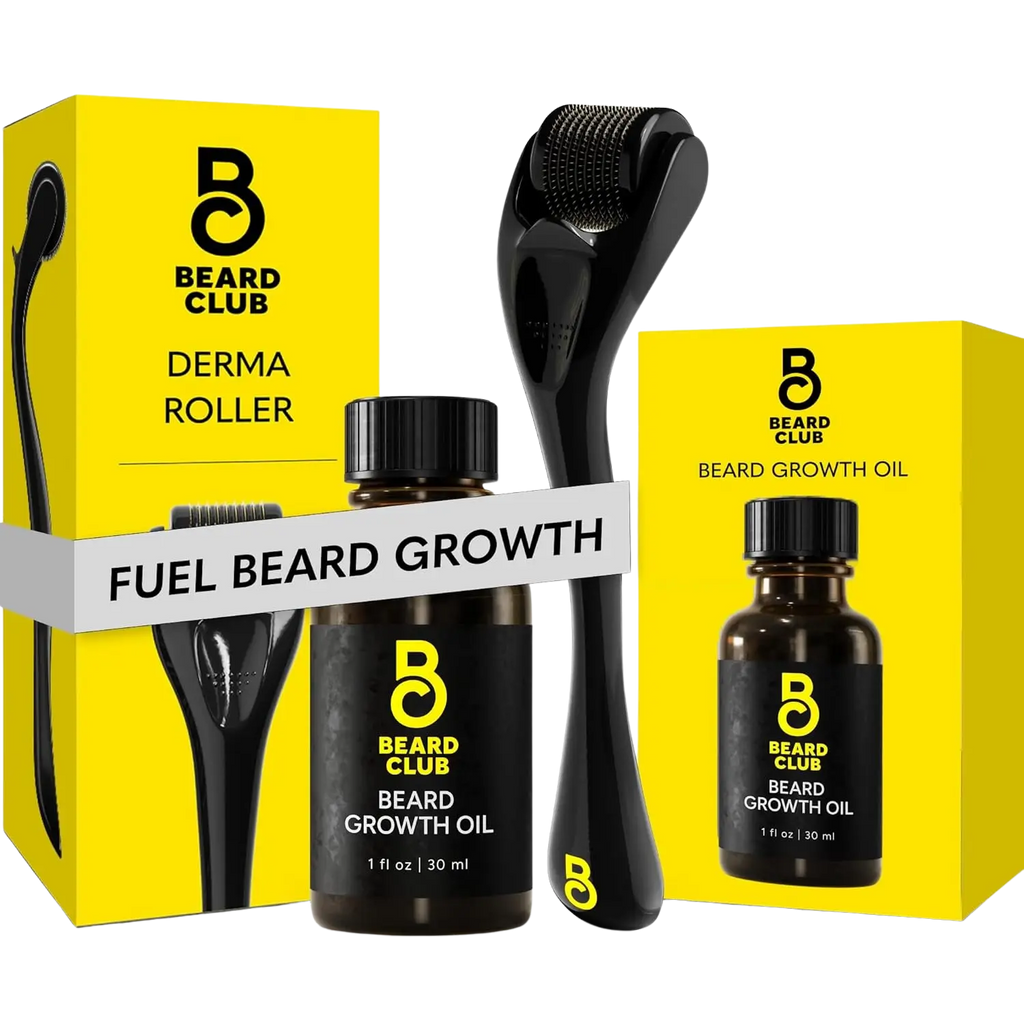 Derma Roller & Beard Growth Oil -Kit - WOLF.BEARD Derma roller for beard growth