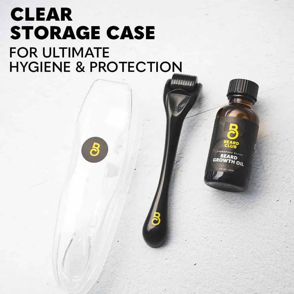 Derma Roller & Beard Growth Oil -Kit - WOLF.BEARD Derma roller for beard growth