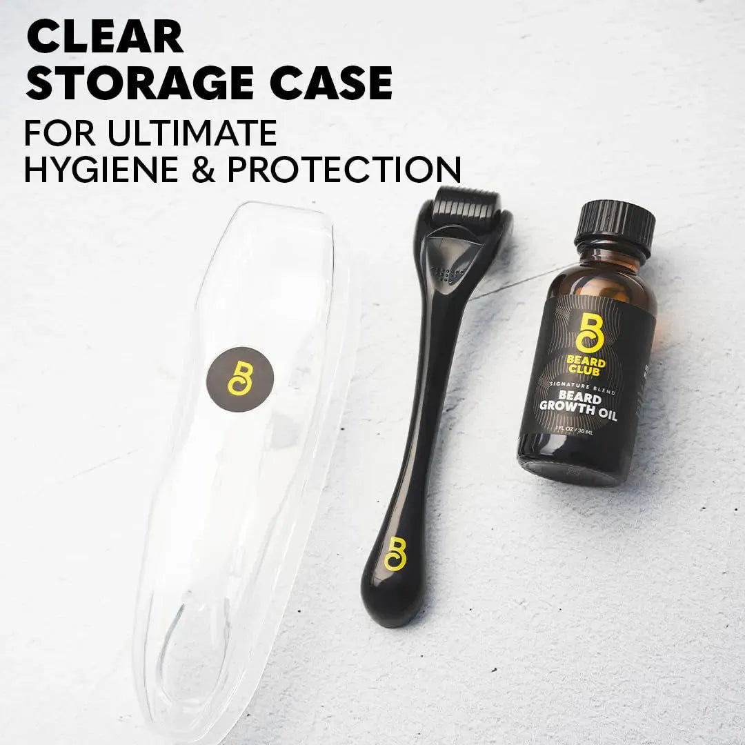 Derma Roller & Beard Growth Oil -Kit - WOLF.BEARD Derma roller for beard growth