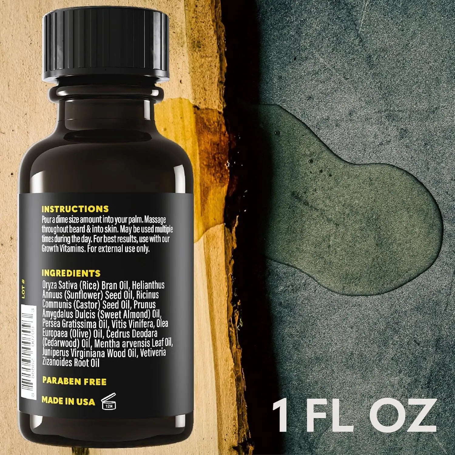 Beard Club - Beard Growth Serum with Natural Castor, Coconut and Avocado to Grow a Thicker, Fuller Beard, Fill in Patches and Stimulate Healthier Facial Hair Growth